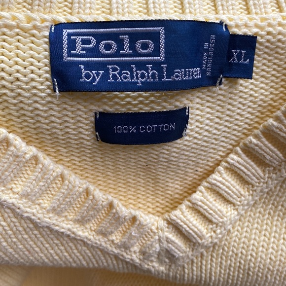 Polo Ralph Lauren V-neck Sweater Vest Cotton
Yellow XL - Picture 3 of 5